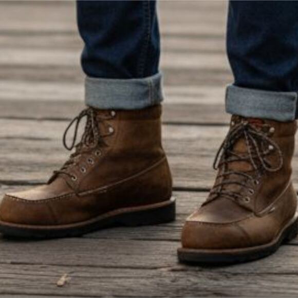 Red Wing Irish Setter 849 Waterproof Soft Toe Leather Boots Size 13D   S4007 main image 4